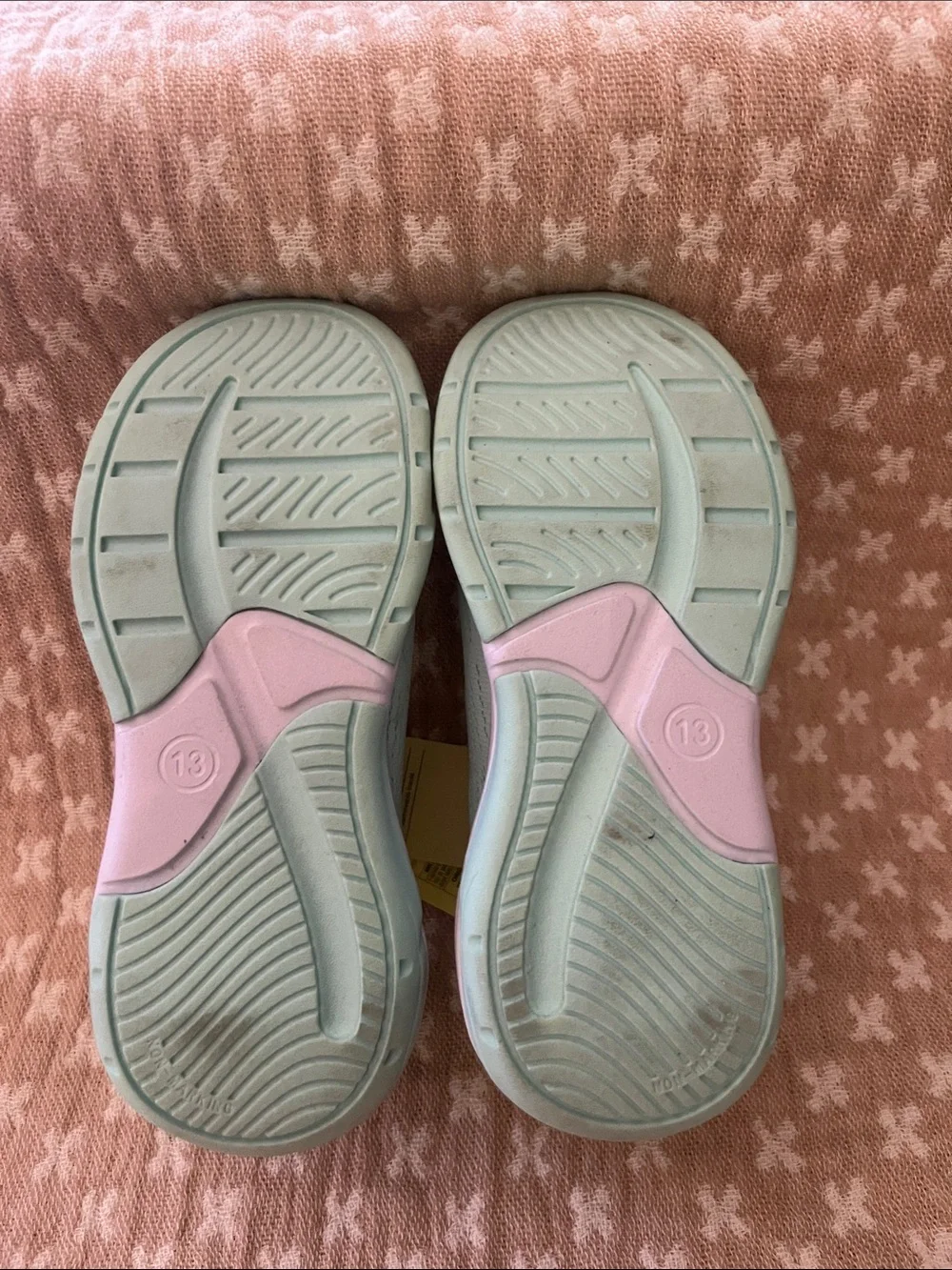 all in motion Light Mint and Pink Kids' Sneakers